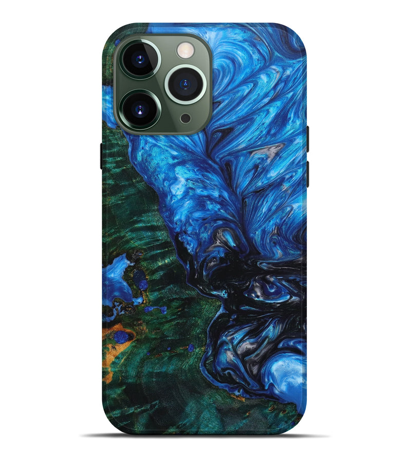 iPhone 13 Pro Max Wood+Resin Live Edge Phone Case - Camila (Artist Pick, 641221)