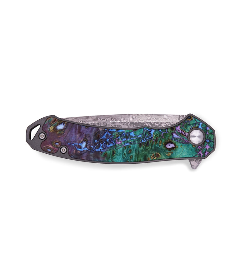 EDC Wood+Resin Pocket Knife - Iesha (Spring, 640366)