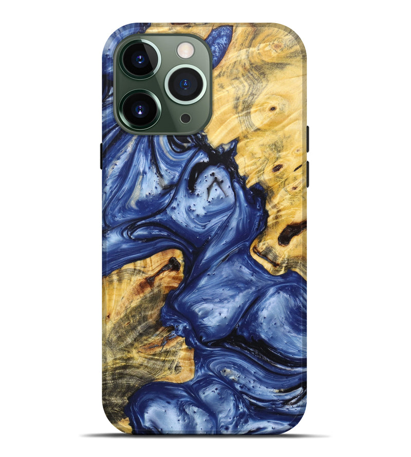 iPhone 13 Pro Max Wood+Resin Live Edge Phone Case - Miyah (Artist Pick, 631653)