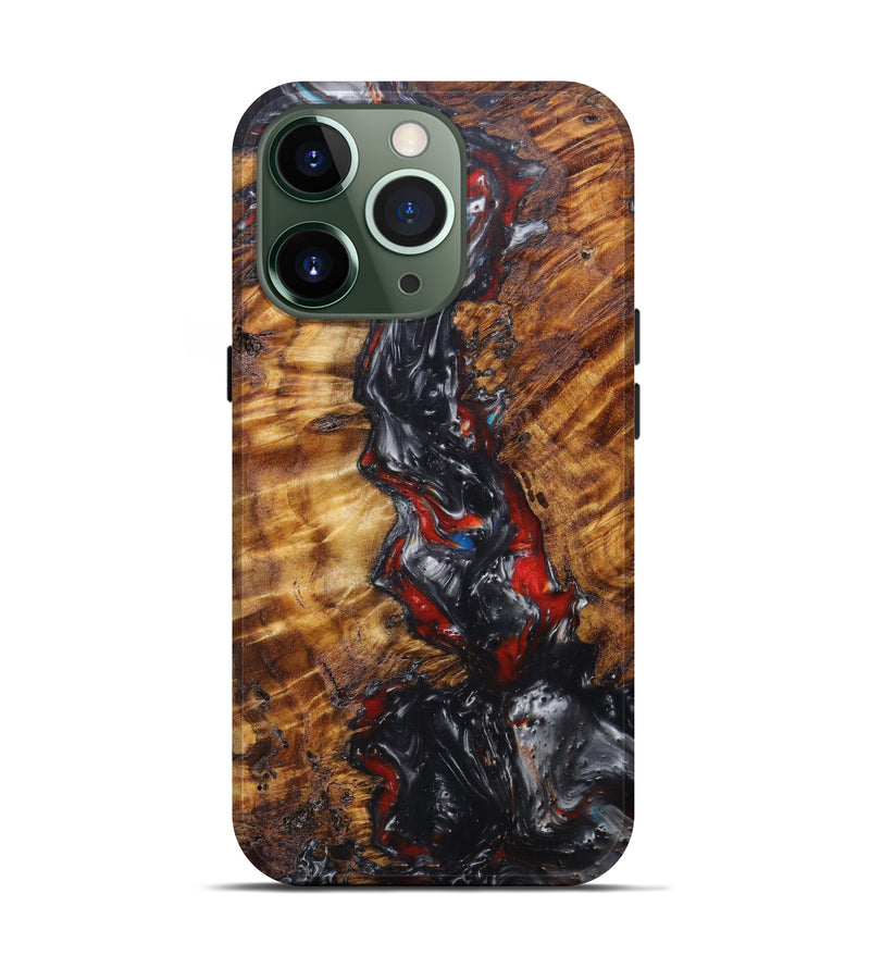 iPhone 13 Pro Wood+Resin Live Edge Phone Case - Nerte (Artist Pick, 607268)