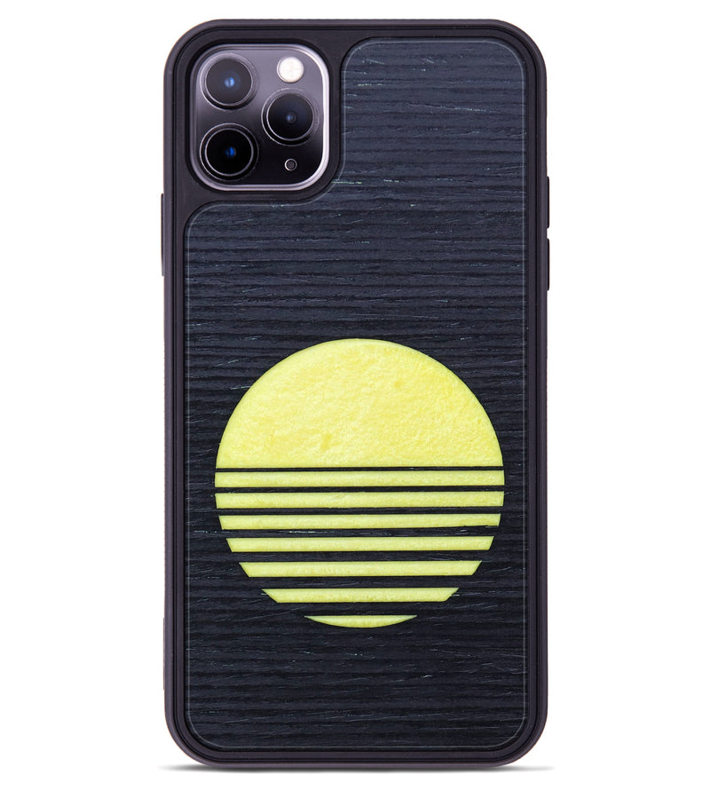 iPhone 11 Pro Max Wood+Resin Phone Case - Enrique (Retro, 634829)