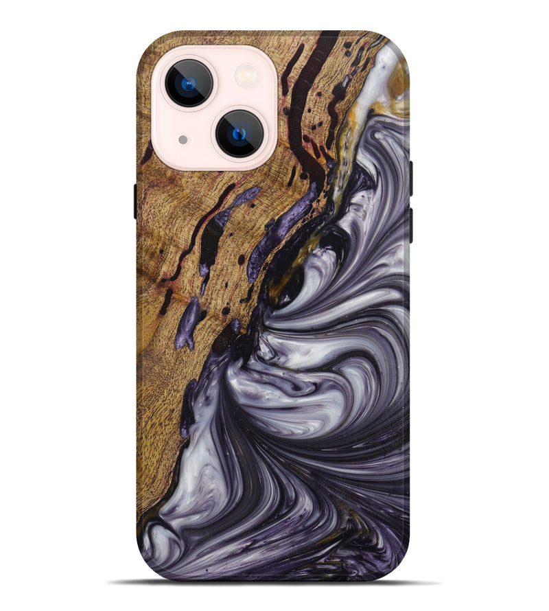 iPhone 14 Plus Wood+Resin Live Edge Phone Case - Sharyn (Artist Pick, 623187)
