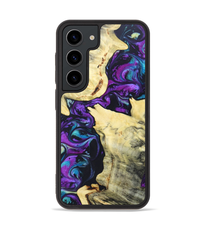 Galaxy S23 Wood+Resin Phone Case - Suzanne (Purple, 625816)