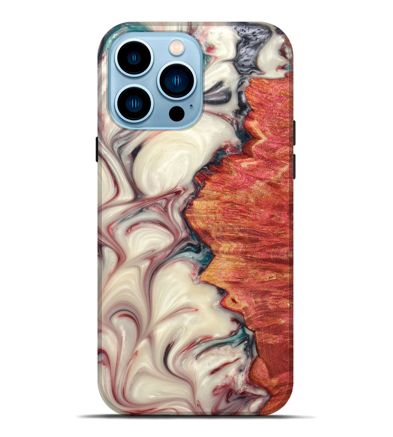 iPhone 14 Pro Max Wood+Resin Live Edge Phone Case - Kassie (Artist Pick, 621685)