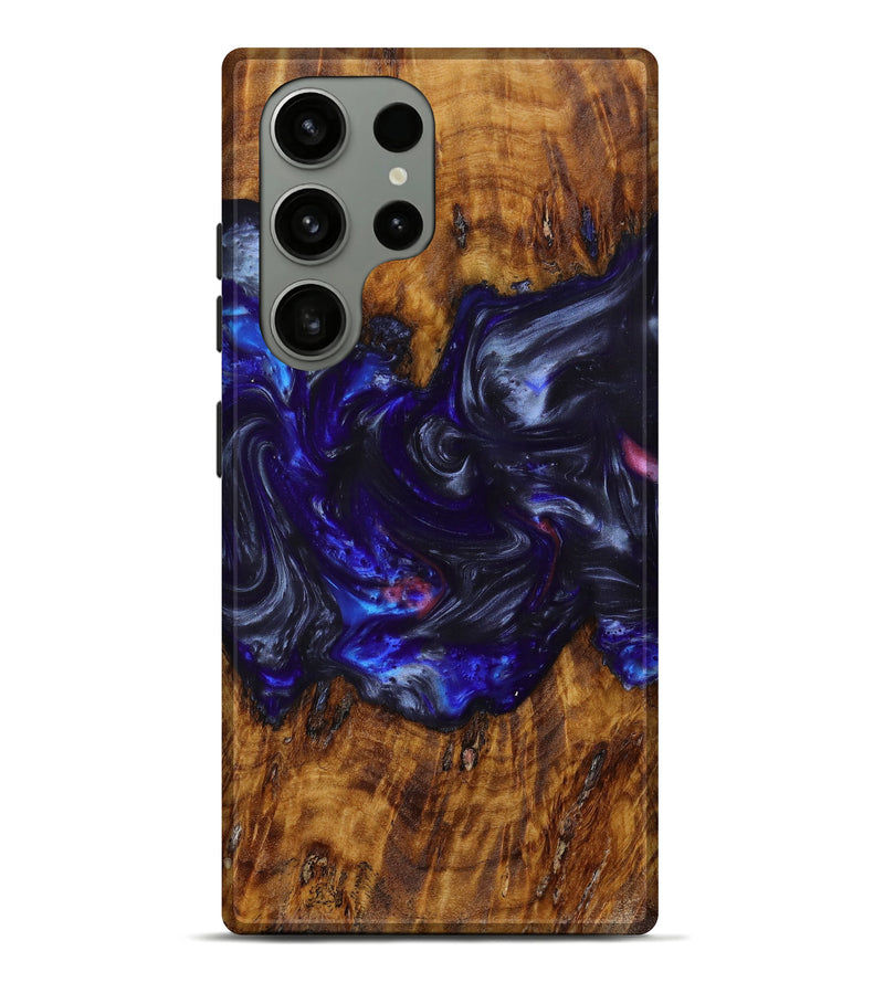 Galaxy S23 Ultra Wood+Resin Live Edge Phone Case - Marsha (Purple, 622994)