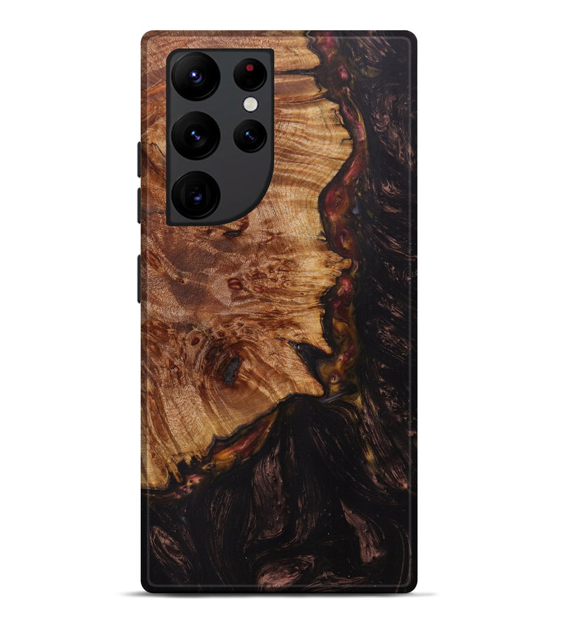 Galaxy S22 Ultra Wood+Resin Live Edge Phone Case - Jacalyn (Metallic, 610269)