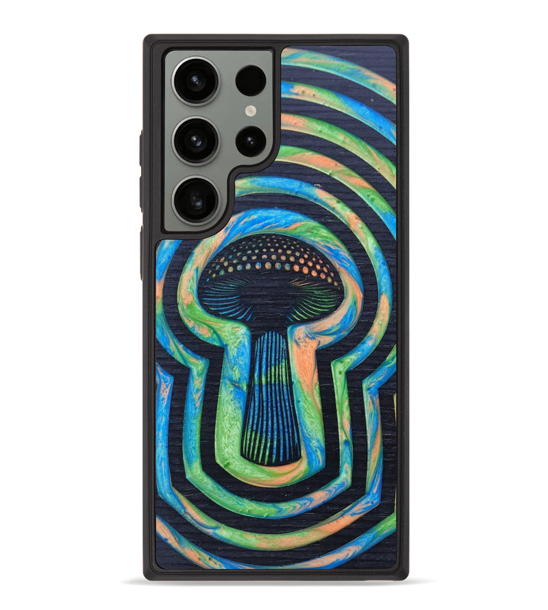 Galaxy S23 Ultra Wood+Resin Phone Case - Darla (Retro, 634440)