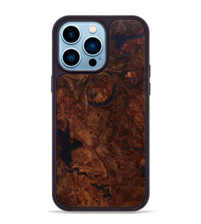 iPhone 14 Pro Max Wood+Resin Phone Case - Jared (Wood Burl, 643578)