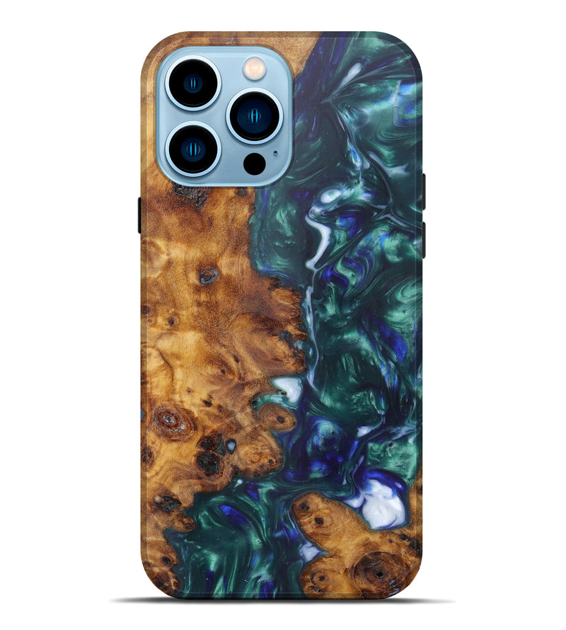 iPhone 14 Pro Max Wood+Resin Live Edge Phone Case - Adolph (Artist Pick, 611190)