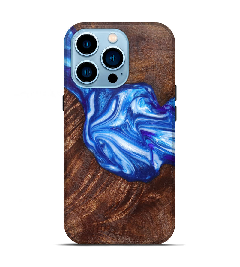 iPhone 14 Pro Wood+Resin Live Edge Phone Case - Silas (Artist Pick, 615818)
