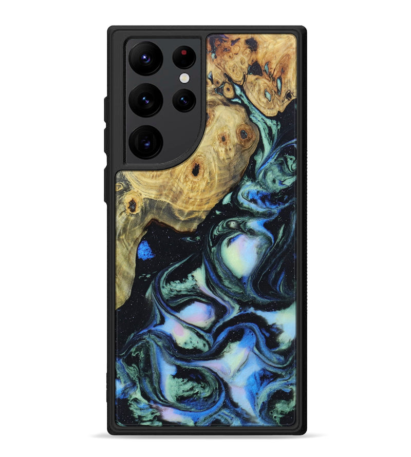 Galaxy S22 Ultra Wood+Resin Phone Case - Fernanda (Aurora, 618484)