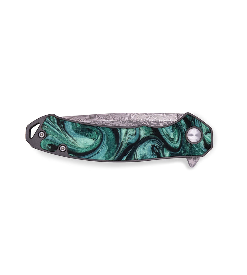 EDC ResinArt Pocket Knife - Angelica (Green, 648379)