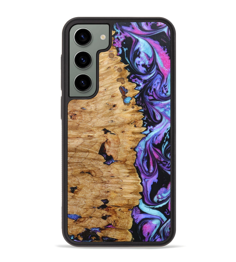 Galaxy S23 Plus Wood+Resin Phone Case - Sydney (Purple, 635284)
