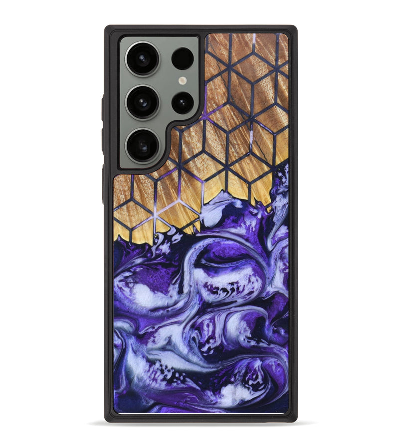 Galaxy S23 Ultra Wood+Resin Phone Case - Adolfo (Pattern, 625267)