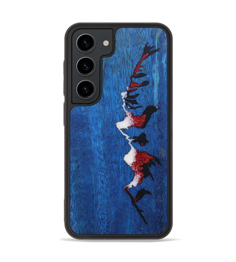 Galaxy S23 Wood+Resin Phone Case - Rosalinda (Pattern, 632975)