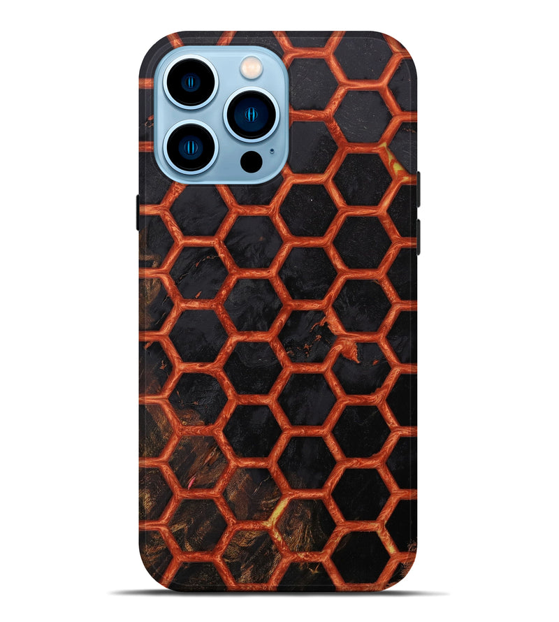 iPhone 14 Pro Max Wood+Resin Live Edge Phone Case - Beckham (Artist Pick, 643975)