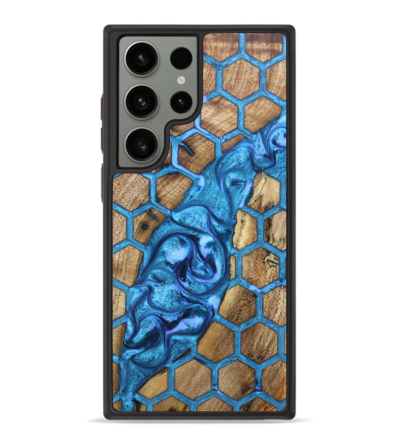 Galaxy S23 Ultra Wood+Resin Phone Case - Monte (Pattern, 629395)