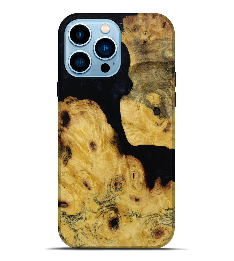 iPhone 14 Pro Max Wood+Resin Live Edge Phone Case - Athena (Artist Pick, 647648)