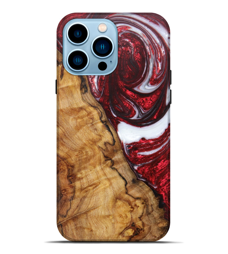 iPhone 14 Pro Max Wood+Resin Live Edge Phone Case - Elian (Artist Pick, 611155)