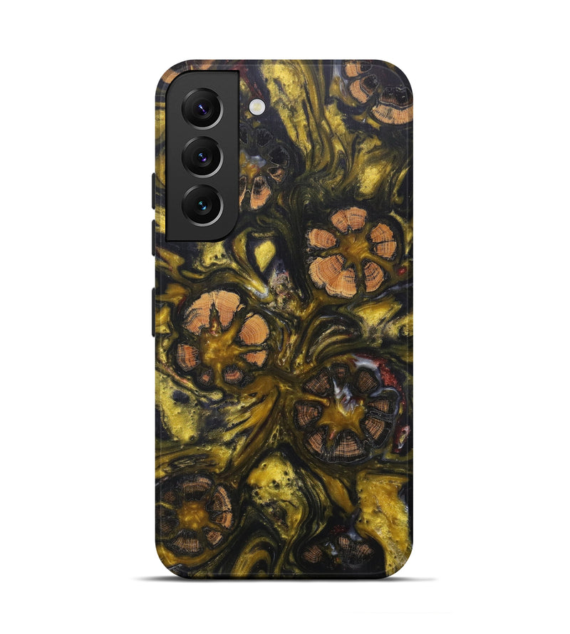 Galaxy S22 Wood+Resin Live Edge Phone Case - Shawn (Metallic, 608602)