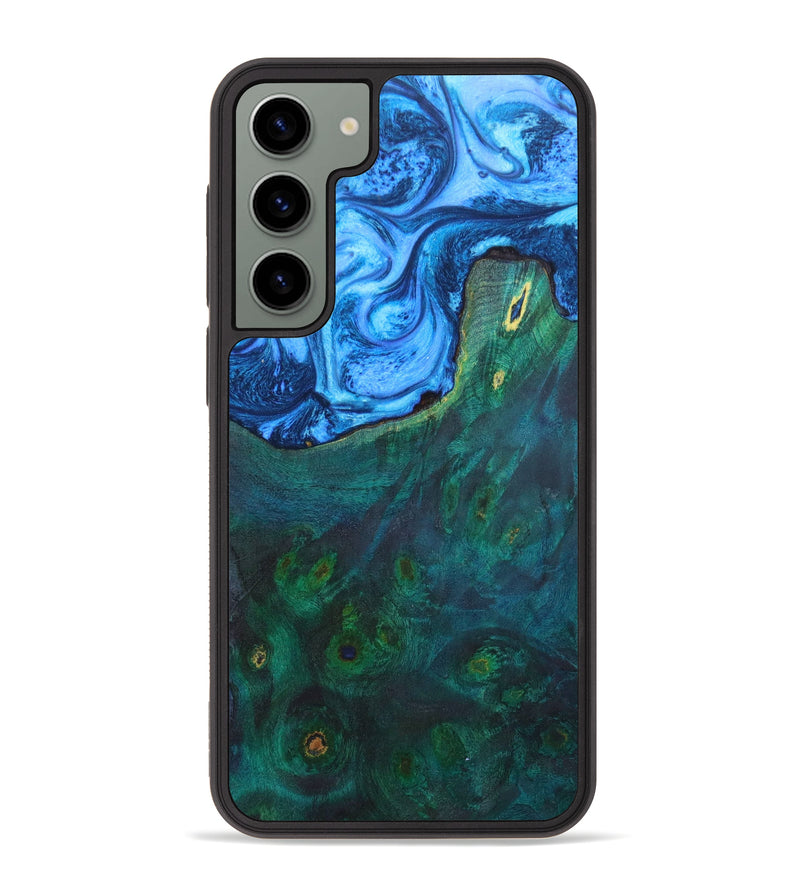 Galaxy S23 Plus Wood+Resin Phone Case - Kobe (Blue, 635839)
