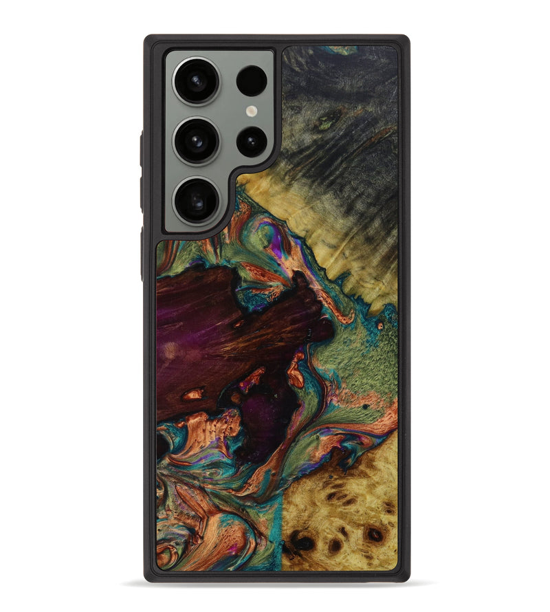 Galaxy S23 Ultra Wood+Resin Phone Case - Finley (Mosaic, 647577)