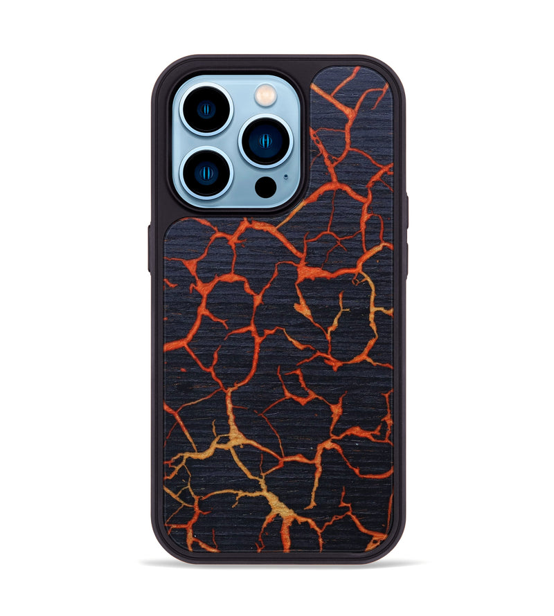 iPhone 14 Pro Wood+Resin Phone Case - Fletcher (Lava, 626030)
