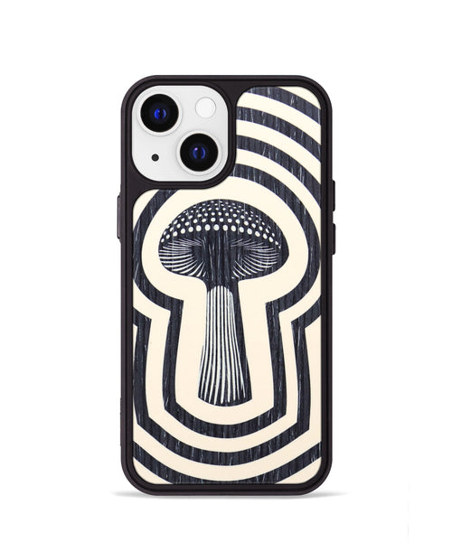 iPhone 13 mini Wood+Resin Phone Case - Perla (Retro, 634520)