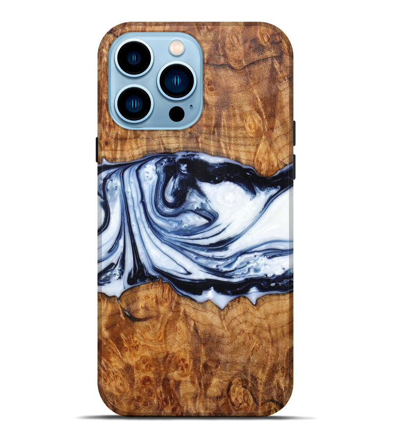 iPhone 14 Pro Max Wood+Resin Live Edge Phone Case - Darcy (Artist Pick, 616961)