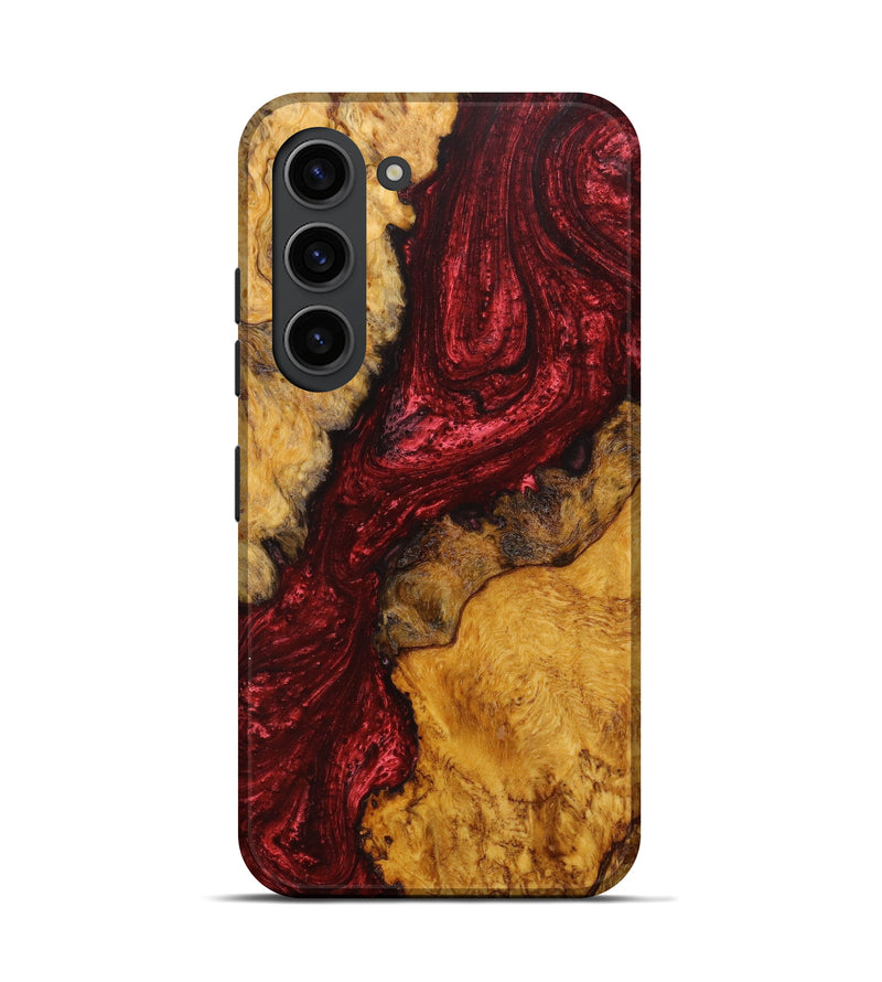 Galaxy S23 Wood+Resin Live Edge Phone Case - Ollie (Red, 641139)