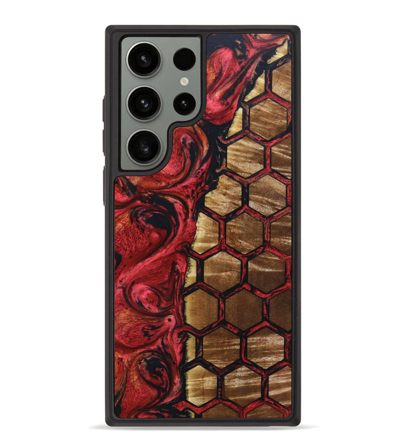Galaxy S23 Ultra Wood+Resin Phone Case - Aleah (Pattern, 639753)