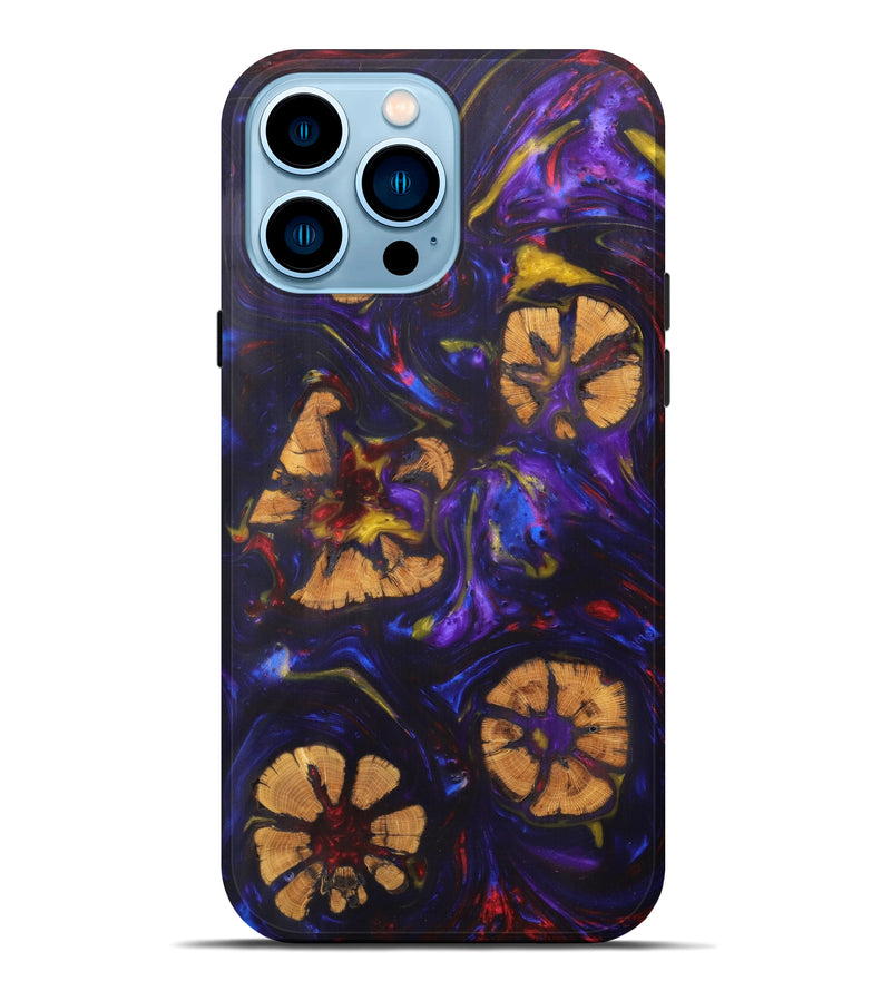 iPhone 14 Pro Max Wood+Resin Live Edge Phone Case - Takehiko (Artist Pick, 605632)