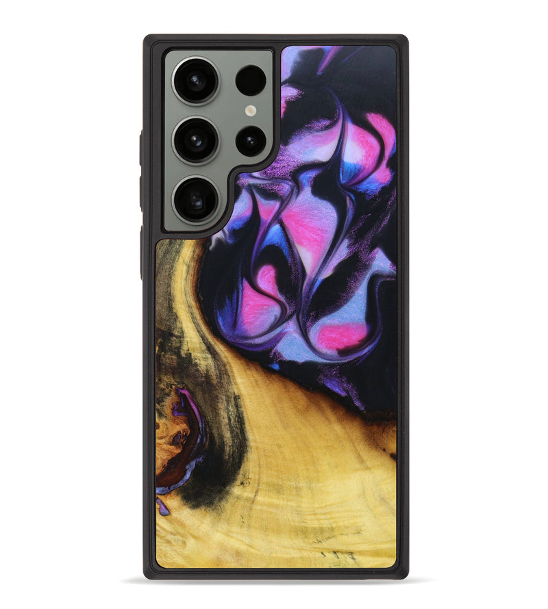 Galaxy S23 Ultra Wood+Resin Phone Case - Zia (Purple, 633485)