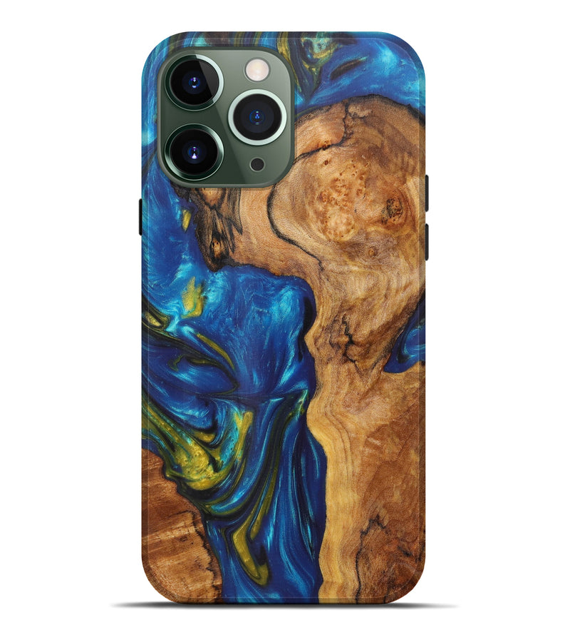 iPhone 13 Pro Max Wood+Resin Live Edge Phone Case - Osman (Artist Pick, 611156)