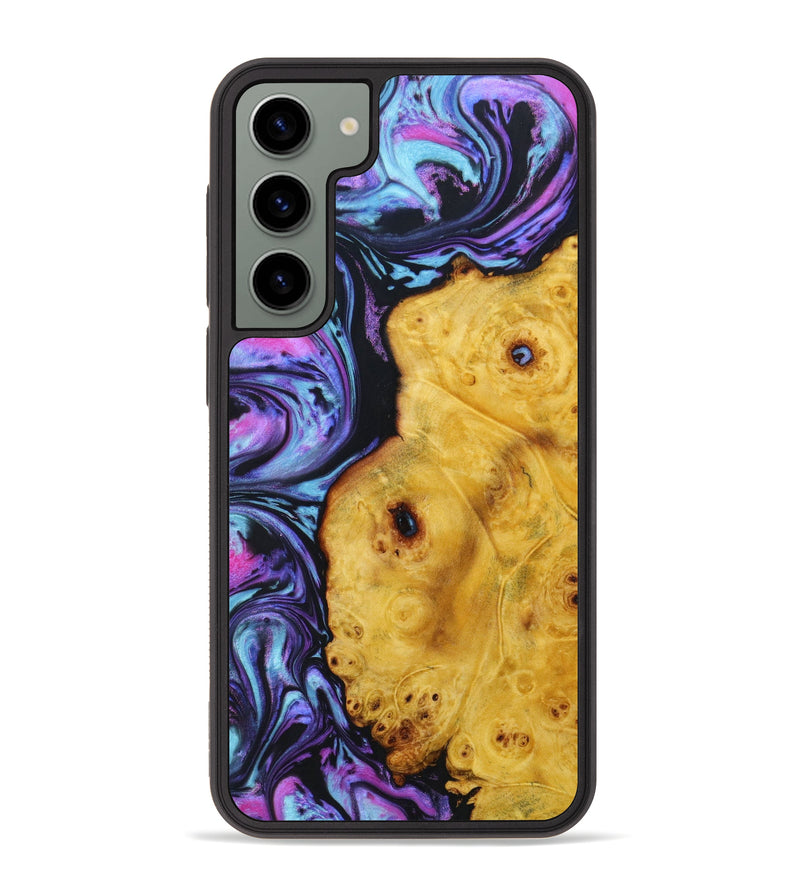 Galaxy S23 Plus Wood+Resin Phone Case - Herbert (Purple, 635287)