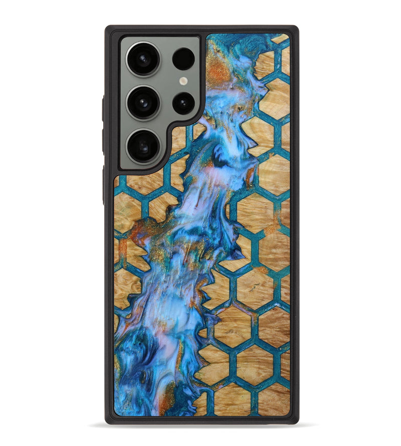 Galaxy S23 Ultra Wood+Resin Phone Case - Tamra (Pattern, 648302)