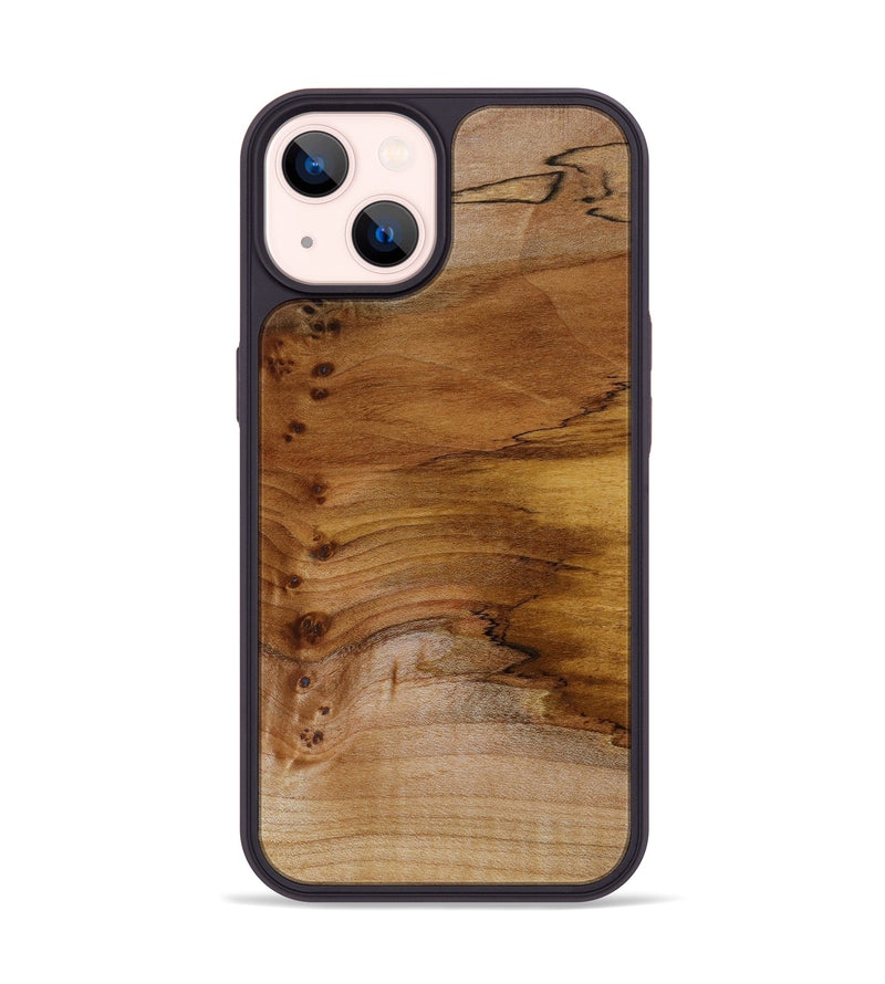 iPhone 14 Wood+Resin Phone Case - Emily (Wood Burl, 646569)