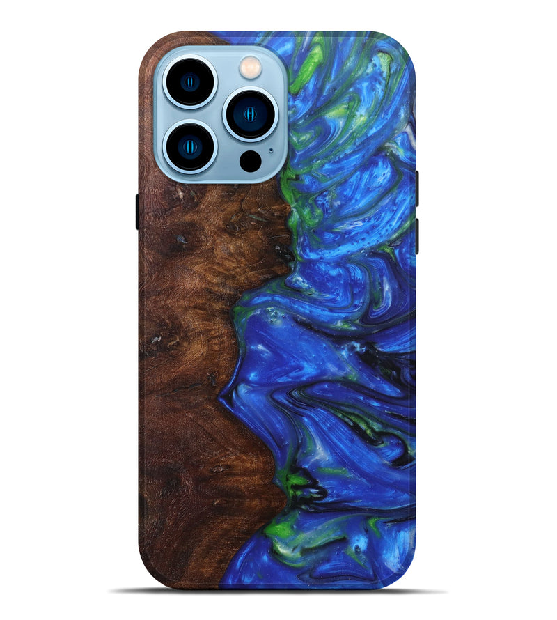 iPhone 14 Pro Max Wood+Resin Live Edge Phone Case - Bart (Artist Pick, 605667)