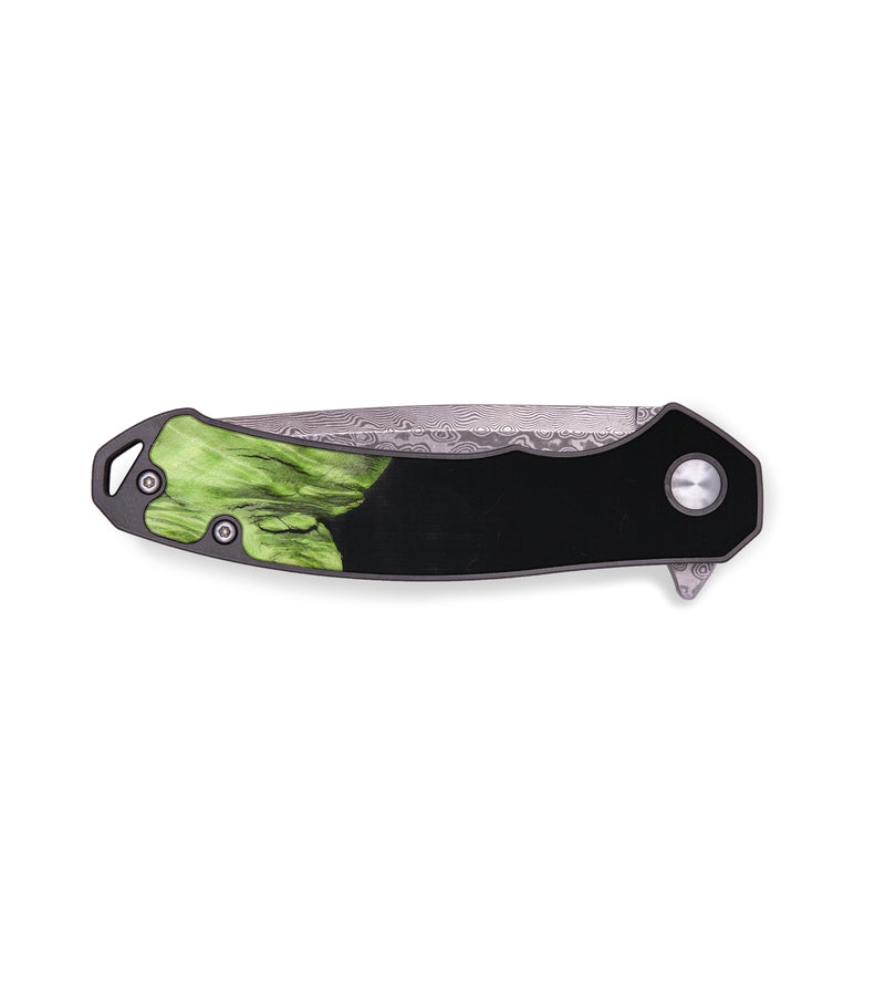 EDC Wood+Resin Pocket Knife - Raul (Black & White, 637107)