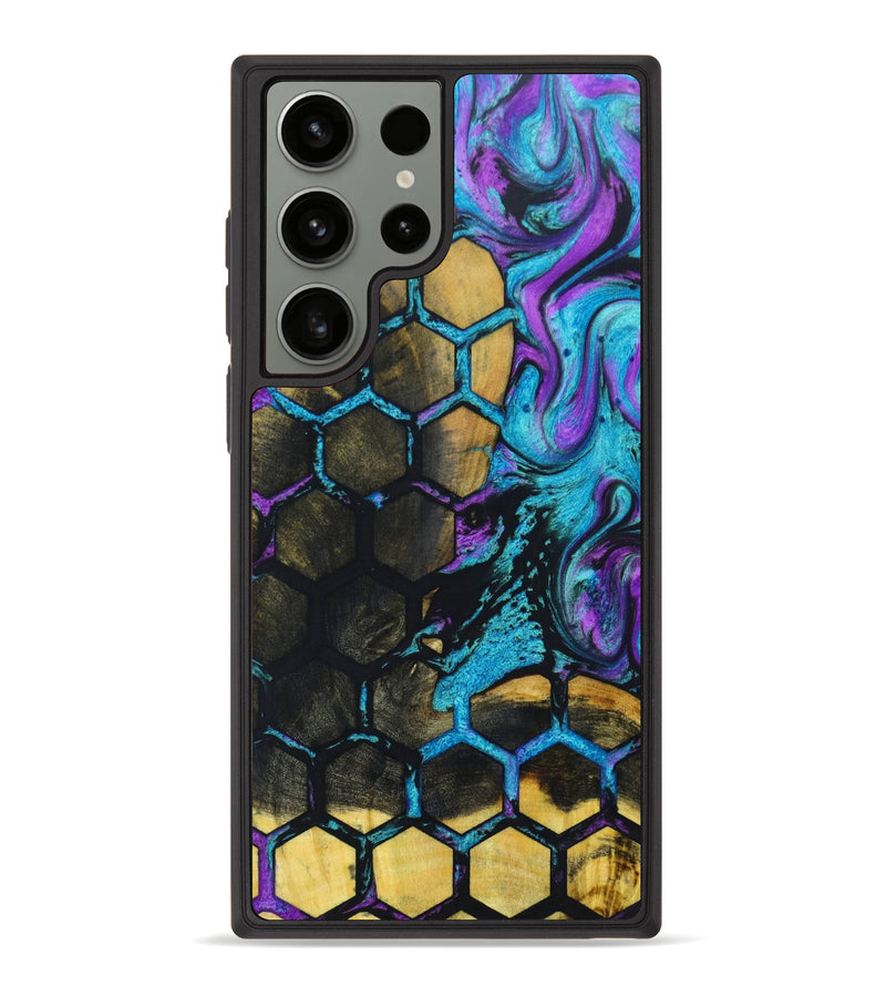 Galaxy S23 Ultra Wood+Resin Phone Case - Sonia (Pattern, 638098)