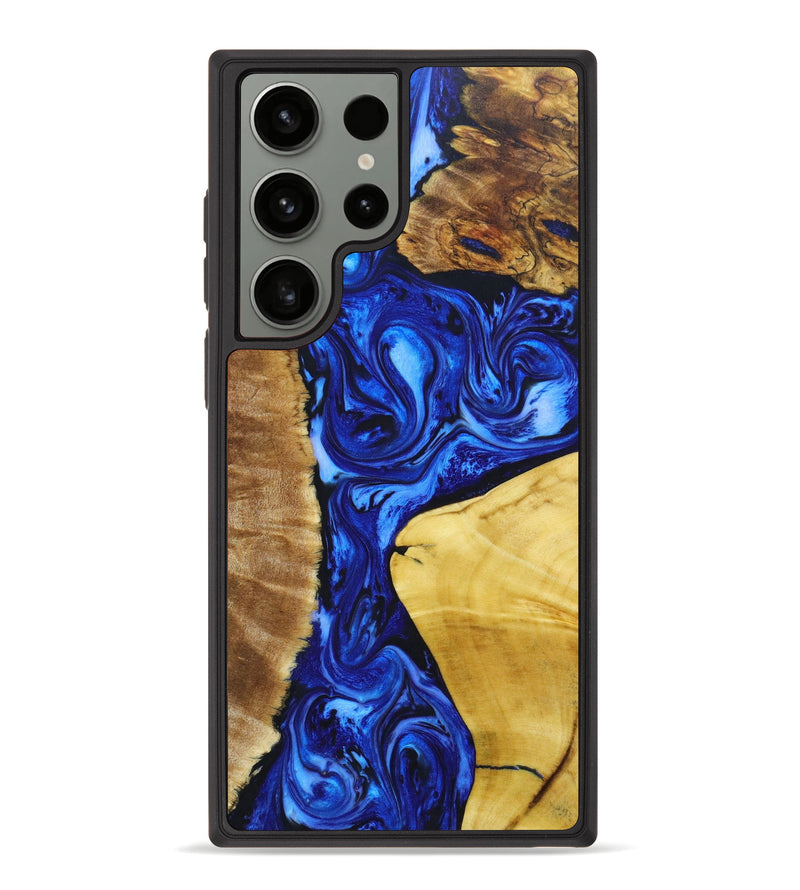 Galaxy S23 Ultra Wood+Resin Phone Case - Wyatt (Mosaic, 640762)