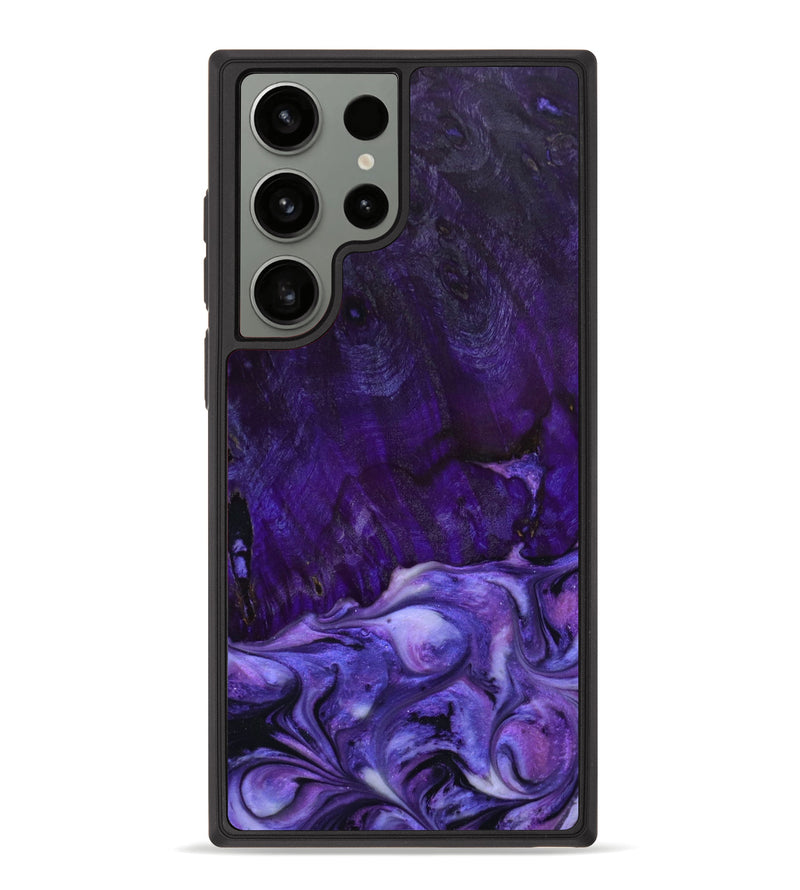 Galaxy S23 Ultra Wood+Resin Phone Case - Cory (Purple, 645208)