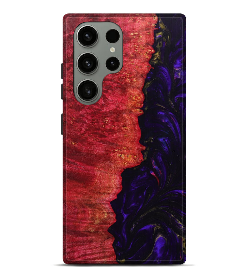Galaxy S23 Ultra Wood+Resin Live Edge Phone Case - Samaria (Purple, 623109)