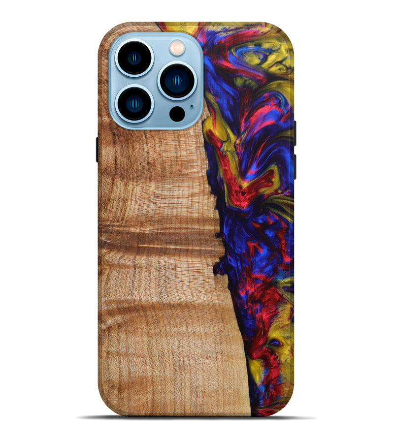 iPhone 14 Pro Max Wood+Resin Live Edge Phone Case - Terrell (Artist Pick, 638144)