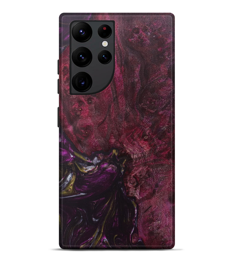 Galaxy S22 Ultra Wood+Resin Live Edge Phone Case - Julien (Purple, 616833)