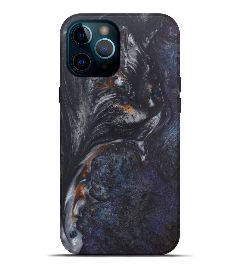 iPhone 12 Pro Max Wood+Resin Live Edge Phone Case - Christopher (Metallic, 577480)