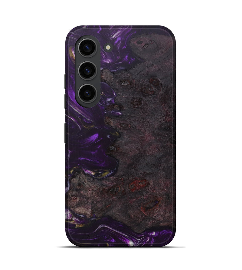Galaxy S23 Wood+Resin Live Edge Phone Case - Eliza (Purple, 626982)