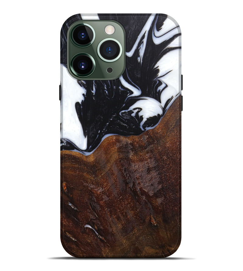 iPhone 13 Pro Max Wood+Resin Live Edge Phone Case - Shaq (Artist Pick, 638289)