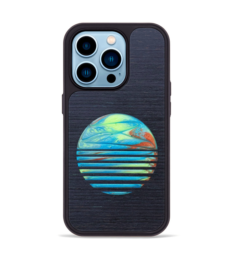 iPhone 14 Pro Wood+Resin Phone Case - Mekhi (Retro, 634856)
