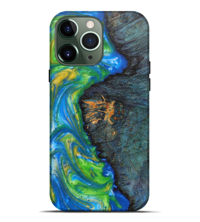 iPhone 13 Pro Max Wood+Resin Live Edge Phone Case - Amiyah (Artist Pick, 620751)